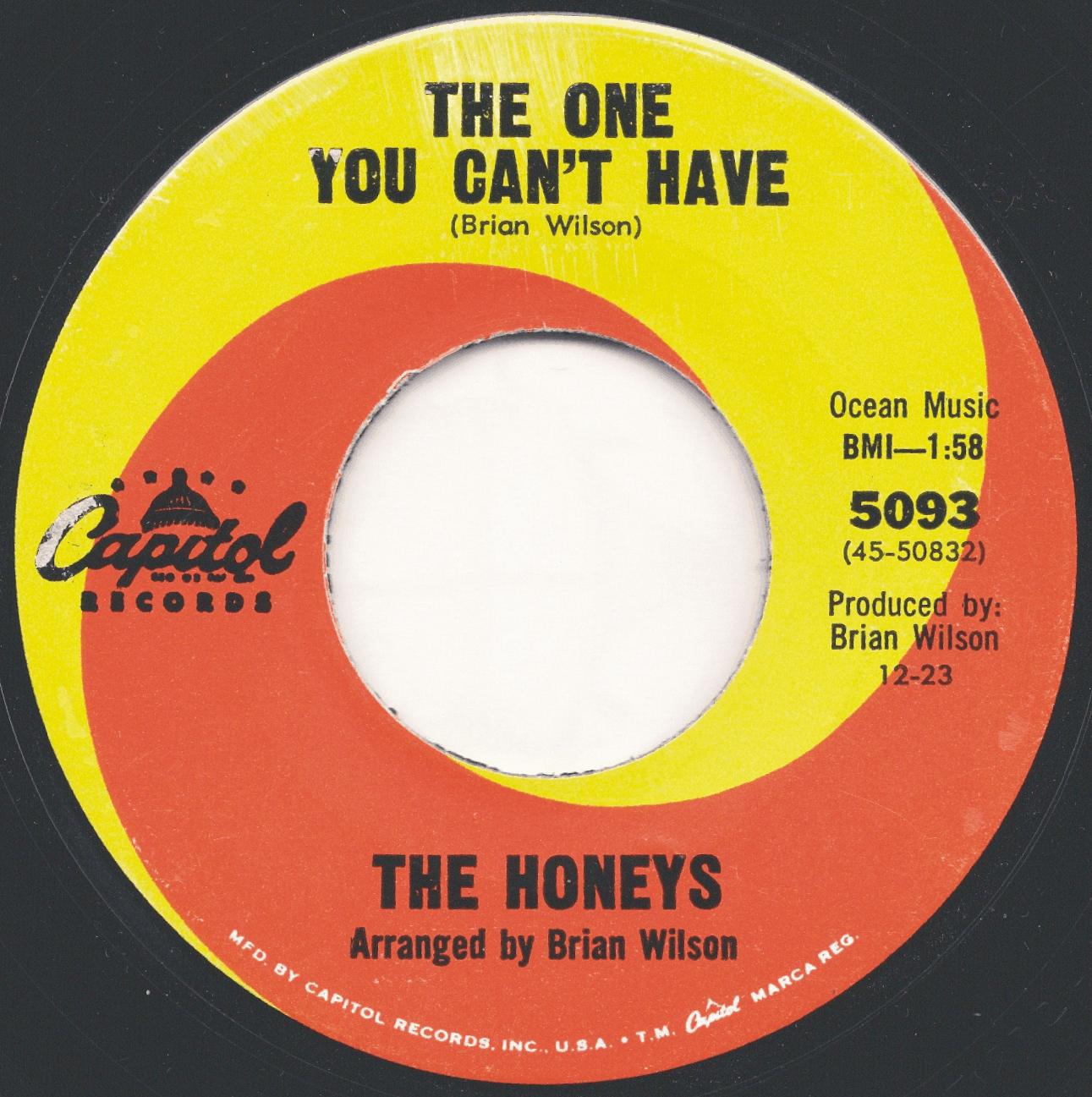Beach Boys on 45 - US Regular issues - Brian Wilson productions - The Honeys